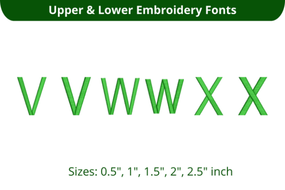 Arial Narrow Font VWX for Holiday Embroidery