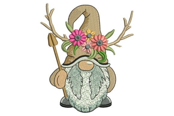 Boho Gnome Embroidery Design