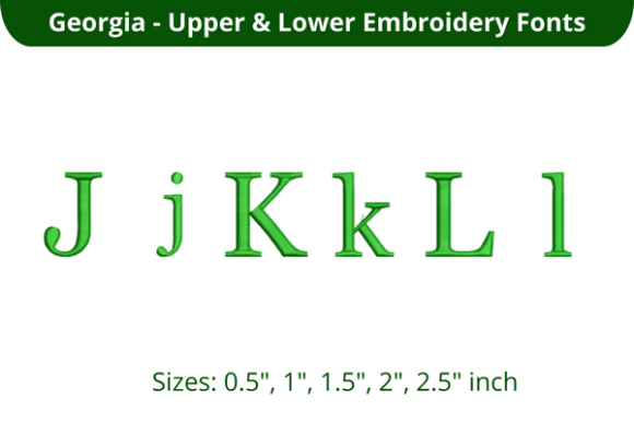Georgia Font JKL: A Must-Have for Embroidery Sellers