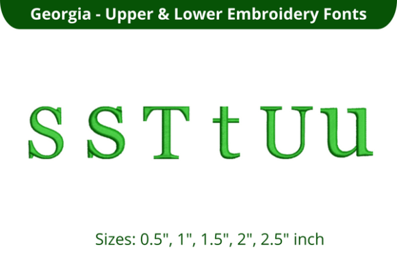 Georgia Font STU: A Seasonal Embroidery Essential