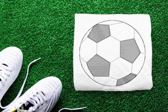 Linework Soccer Ball Embroidery