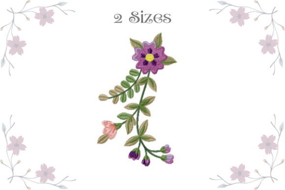 Lovely Flower Embroidery Design