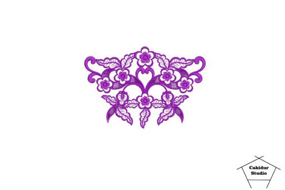 Purple Floral Lace Embroidery Review