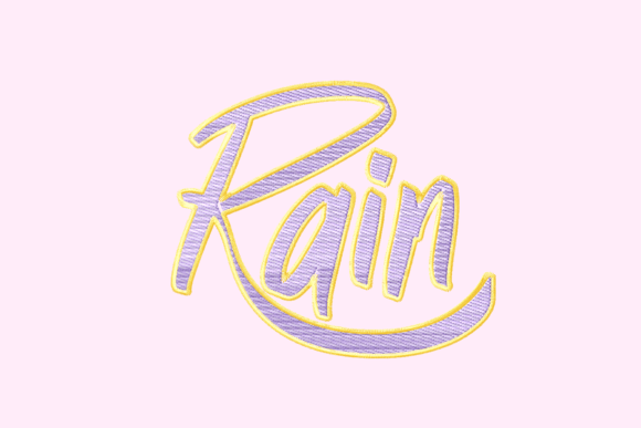 Rain Lettering: A Fall Embroidery Review